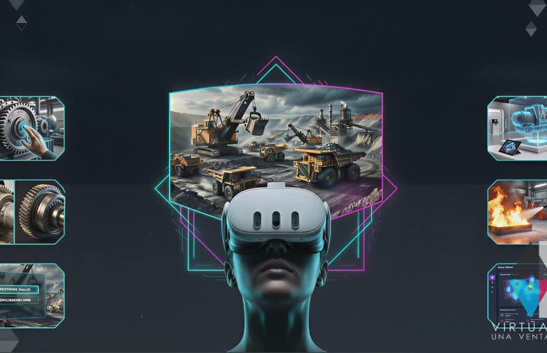 Simulación industrial con Video 360° y Realidad Virtual para capacitación en minería y mantenimiento en Chile
